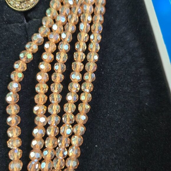 Heidi Daus NWOT Vintage Rare Dazzling Delight Crystal Statement Necklace Earring - Picture 4 of 5